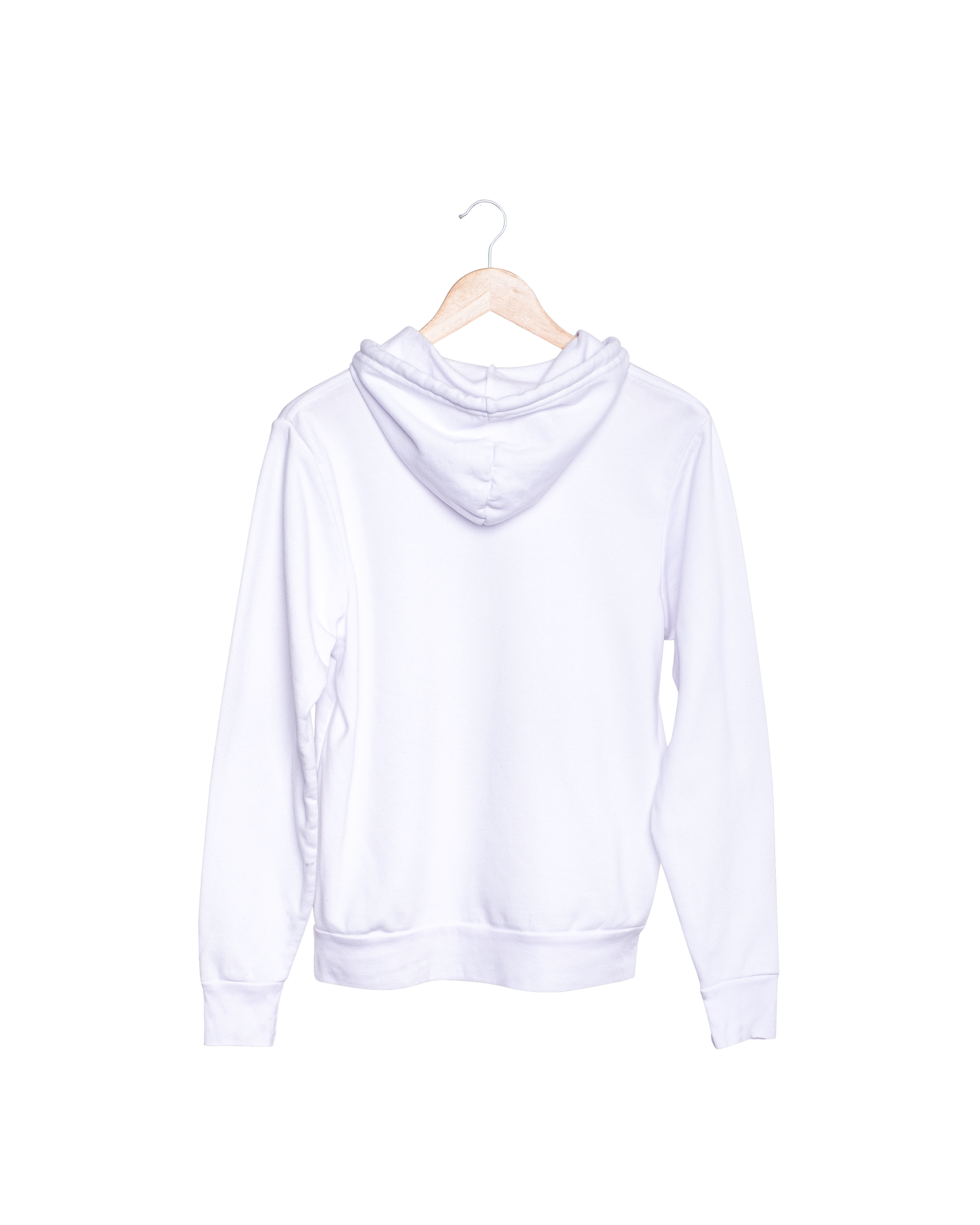 WHITE PLAIN HOODIE