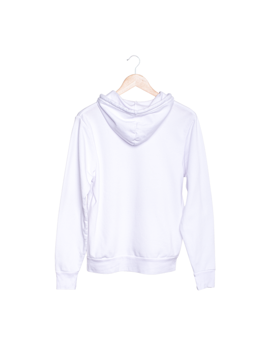WHITE PLAIN HOODIE